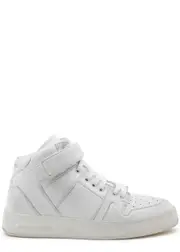 Saint Laurent Jefferson Panelled Leather Sneakers - White - 40 (IT40 / UK7), Saint Laurent Trainers, Ripped - 40 (IT40 / UK7) 40 (IT40 / UK7)