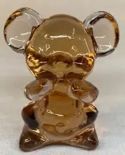 Boyd Art Glass Willie The Mouse In Peach Number 11 Made 7-15-1991