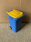 Mini Replica Collectable Sulo Standard 240l Wheelie Bin Blue Body Yellow Lid