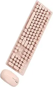 CLISPEED 1Set Wireless Keyboard Mouse Ergonomic Design Silent Operation USB Receiver Compact Wireless for Use