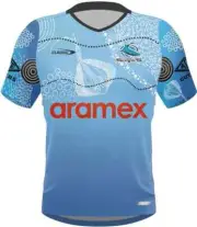 Cronulla Sharks 2024 NRL Mens Indigenous Training Shirt Sizes S-7XL BNWT