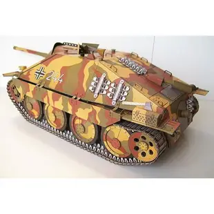 【好物推薦】德國追獵者坦克殲擊車 紙模型 坦克世界 125 軍事戰車 軍武宅WOT
