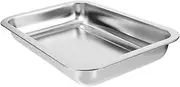 FUTUREORYY Open Style Stainless Steel Cat Litter Box Large Capacity Litter Container for Pets Durable and Shops and Living Spaces