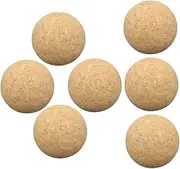 Yardwe 7pcs Mini Foosball Balls Cork Table Soccer Balls for Foosball Game Tables Lightweight Replacement Accessories for Adults for Home