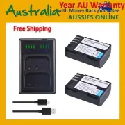 2x2700mAh Battery/Dual Charger for Pentax D-LI90, 645D 645Z K-01 K-1 K-3 K-5 K-7