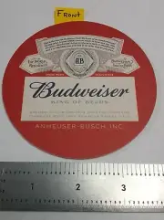 BUDWEISER BREWING CO of ST LOUIS MO "MAKE A PLAN TO MAKE IT HOME" BEER COASTER.