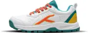HUNDRED HyperDrive Cricket Shoes (White/Lt Green/Orange, 9 UK/10 US/43 EU)