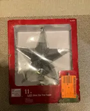 Home Accents Holiday LED Silver Christmas Tree Topper Star 11 Inch