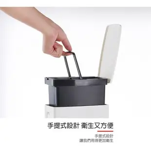 【ROYALLIN 蘿林嚴選】 質感設計多功能垃圾桶附馬桶刷(垃圾袋收納 垃圾桶 廚房用品)