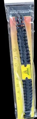 Black Paracord Tactical Bracelet Survival Gear "Don't Tread On Me" Mount Vernon