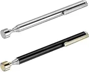 2 Pieces Magnetic Telescoping Pick-Up Tool with Pocket Clip 3 Lb Extendable Magnetic Grabber Reacher Tools 25 Inch Flexible Magnet Retrieval Stick Gadget Suitable Gifts for Men