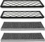4PCS Cabin Air Filter HEPA ，Compatible for Tesla， Model Y Juniper 2025 2024 Air Intake Filter Replacement with Carbon Accessories