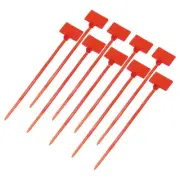 100pcs Marker Cable Zip Ties, 4 Inch Self-Locking Labels Zip Tie Wraps,Red