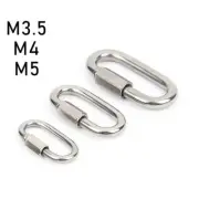 Carabiner Quick Link Strap Connector Steel Chain Repair Shackle D-Shape Rigging
