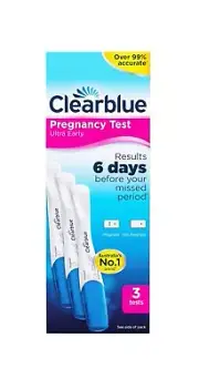 Clearblue Pregnancy Test, Ultra Early, 3 Tests