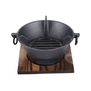 網紅圍爐煮茶燒烤爐家用韓式烤肉爐鍋木炭烤茶碳烤爐炭火爐子戶外