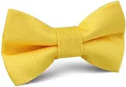 [OTAA] Daffodil Tuscan Sun Yellow Weave Kids Bow Tie Yellow Daffodil Tuscan Sun Yellow Weave Kids Bow Tie