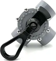 AppaeTech 3-Port 2 to 2-1/2-Inch Positive Seal NeverLube Valve, CPVC, Compatible With Jandy 2875 & Pentair 263028, Gray Pool Valve