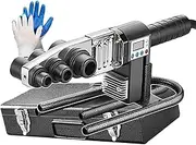 Digital Plastic Pipe Welder,Portable Hot Melt Pipe Fusion Welding Machine,100-320° Djustable Stand Pipeline Fusion Welding Machine,Pipe Welding Kit with Digital Display,for Repair Shops