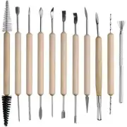 NEW 11PCS Clay Sculpture Sculpting Carving Modelling Ceramic Hobby Tools