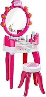 Theo Klein 5328 Barbie Beauty Salon with Light andSound I Pivoted Storage Areas and Mirror I with Lots of Styling Accessories I Toy for Children Aged 3 Years and up