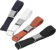 [ROMISBABA] Boys and Girls Elastic Waist Belts 4 Pack Belt for Boys Girls Stretchy Comfortable Stylish