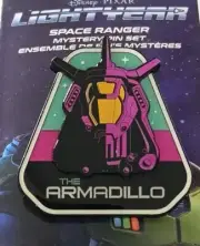 2022 Disney Mystery 3D LR Pin Pixar Buzz Lightyear The Armadillo Spaceship