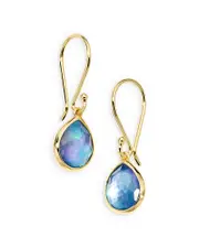 Ippolita 18K Yellow Gold Rock Candy Lapis Triplet Drop Earrings