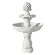 [Unbranded] Gardeon Solar Water Feature 3 Tiers Ivory 93cm