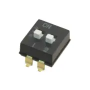 Pack of 2 A6SN-2104 SWITCH SLIDE DIP SPST 25MA 24V
