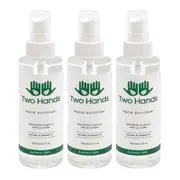 3x Two Hands 125ml Hand Sanitiser Extra Strength Spray Mist Bottle 60% Alcohol