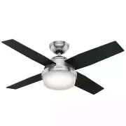 Ceiling Fan With Light Dante Nickel 112 CM Remote Control