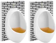 White Elephant Gifts for Adults Urinal Shot Glasses Set of 2 Odd Funny Gifts Gag
