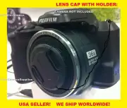 FRONT SNAP-ON LENS CAP DIRECTLY TO FUJI S8650 FINEPIX FUJIFILM HD + HOLDER