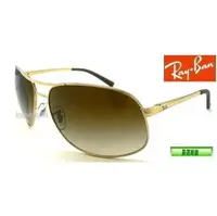 在飛比找PChome商店街優惠-#嚴選眼鏡#= Ray.Ban 雷朋 金色鏡框 茶色漸層鏡片