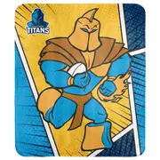 NRL - Gold Coast Titans - Coral Fleece Rug