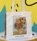 Van Gogh Sunflowers Canvas Tote Bag Carry All Impressionist National Gallery