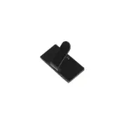 amon Wire stopper black (cord sticker cable holder clip hook) 19.5 x 10.0mm 40 p