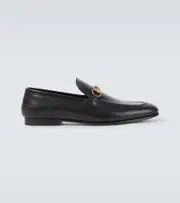 [Gucci] Gucci Gucci Jordaan Horsebit leather loafers AU 9 black