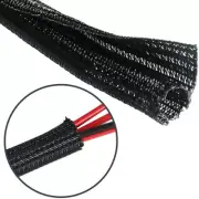 5M Braided Wire Cable Sleeve Nylon Cord Protector Split Pipe cable Organizer