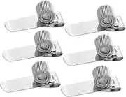 HOODANCOS Spring Clip Metal Pen Holder Hook Buckle 6pcs Portable Single Hole Notebook Pen Clip