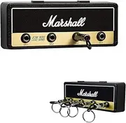 Key Holder for Wall JCM800 Guitar Keychain Hook Wall Mounting with 4 Guitar Plug Keyrings