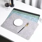 PU Leather Placemats Rectangle Coaster Dining Table Place Mats Hotel