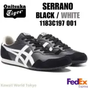 Onitsuka Tiger SERRANO BLACK/WHITE 1183C197 001 UNISEX Leather Sneaker NEW! F/S