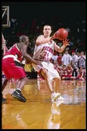 Guard Chris Herren Fresno State Bulldogs passes the ball the Nevad- Old Photo