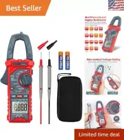 Compact 4000 Counts Clamp Meter for Accurate Voltage & Current Measurements