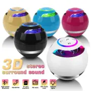 Bluetooth Speaker Wireless Outdoor Stereo Bass LED Light USB/TF/FM Radio Loud US