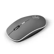 G-1600 2.4GHz Wireless 1600DPI Mouse Mute Rechargeable Mouse Ergonomic Design for Office GRAY COLOR