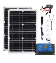 400W 18V Solar Panel Kit 12V Charge Battery With 30A Controller USB Port