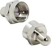 RFAdapter 75 Ohm Terminator, Coax Caps, 2 Pack, F Type Terminator for Ports on Splitter, AMP, Coaxial Cable, Antenna